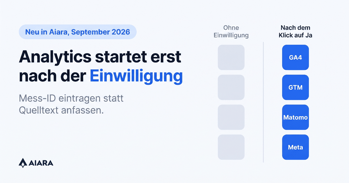 Google Analytics erst nach der Einwilligung laden, ohne eine Zeile Code